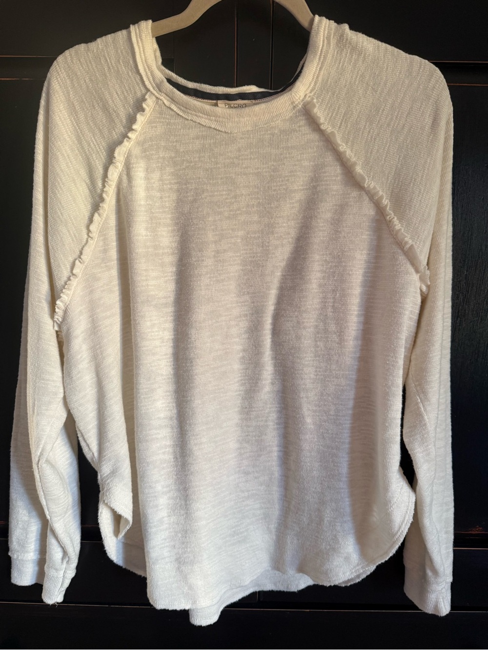 Pilcro Ruffled Raglan Thermal Top - Picture 8 of 11